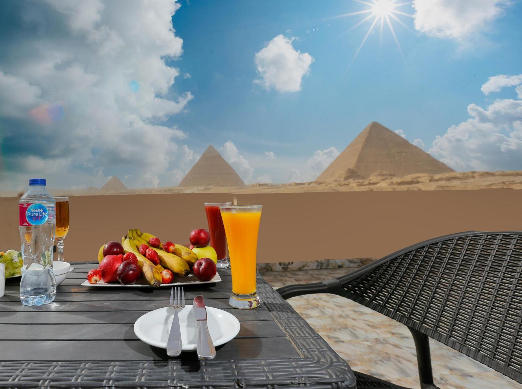 Steps In Pyramids View Hotel Kafret el-Gabal Екстериор снимка