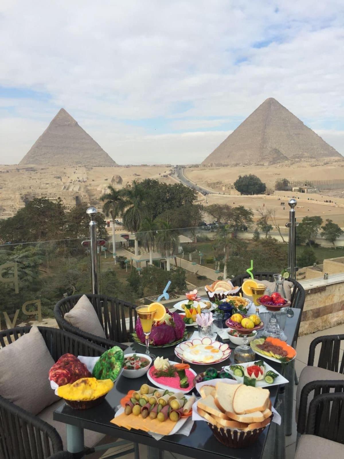 Steps In Pyramids View Hotel Kafret el-Gabal Екстериор снимка